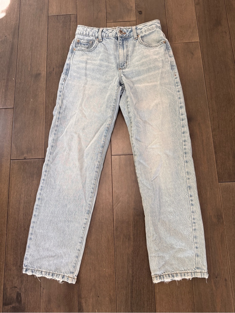 Garage Light Wash Vintage Straight-Leg Jeans